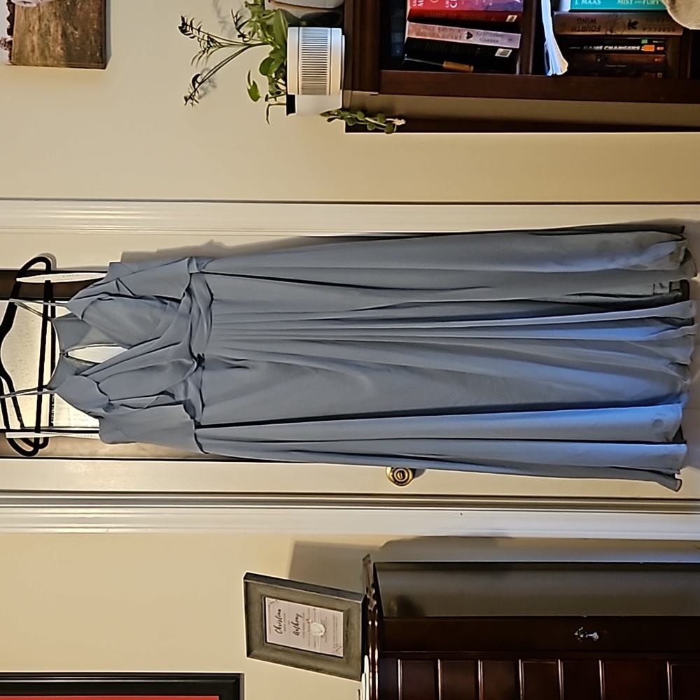 Azazie Dakota Chifon Dusty Blue A20